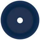 vidaXL kerek matt sötétkék kerámia luxus mosdókagyló 40 x 15 cm