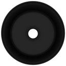 vidaXL kerek matt fekete kerámia luxus mosdókagyló 40 x 15 cm