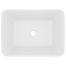 vidaXL matt fehér kerámia luxus mosdókagyló 41x30x12 cm