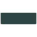 vidaXL matt sötétzöld kerámia luxus mosdókagyló 41x30x12 cm