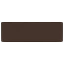 vidaXL matt sötétbarna kerámia luxus mosdókagyló 41x30x12 cm