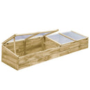 vidaXL 2 db impregnált fenyőfa melegház 200 x 50 x 35 cm