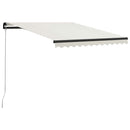 vidaXL krémszínű kézzel kihúzható napellenző 300 x 250 cm