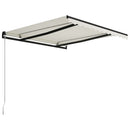 vidaXL krémszínű kézzel kihúzható napellenző 300 x 250 cm