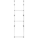 vidaXL alumínium teleszkópos szekrényrendszer rudakkal