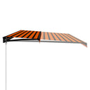 vidaXL Kézi napellenző napelemes LED-del 6 x 3 m