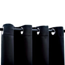 vidaXL 2 db fekete szövet sötétítő függöny gyűrűkkel 137 x 213 cm