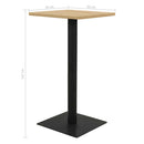 vidaXL tölgyfa színű bisztróasztal 50 x 50 x 107 cm