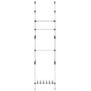 vidaXL alumínium teleszkópos szekrényrendszer rudakkal és polccal
