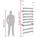 vidaXL alumínium teleszkópos cipőtartó rudakkal