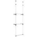 vidaXL alumínium teleszkópos szekrényrendszer rudakkal