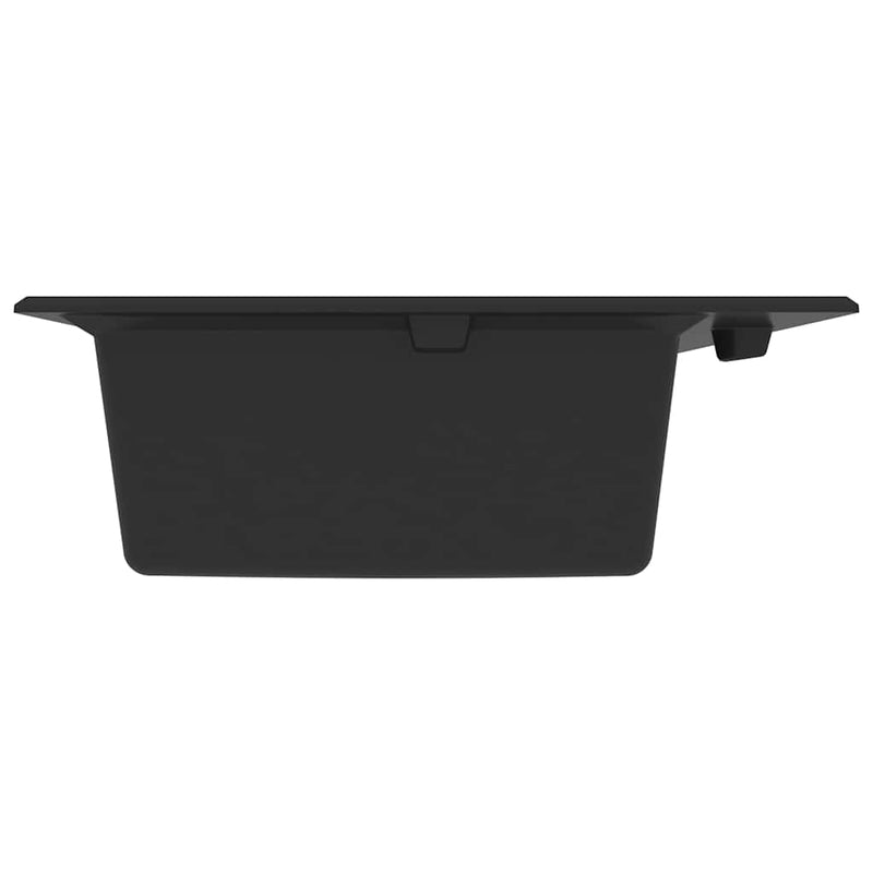 vidaXL Konyhai mosogató Fekete 79 x 50 x 31 cm Gránit