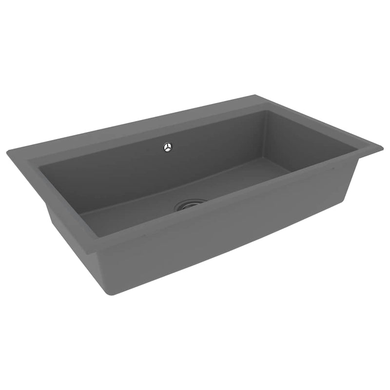 vidaXL Konyhai mosogató Szürke 79 x 50 x 31 cm Gránit