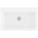 vidaXL Konyhai mosogató Fehér 79 x 50 x 31 cm Kvarc és gyanta