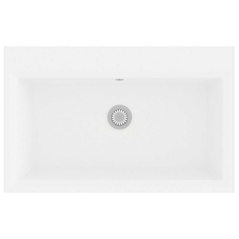 vidaXL Konyhai mosogató Fehér 79 x 50 x 31 cm Gránit