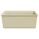 vidaXL bézs gránit konyhai mosogatótálca túlfolyóval