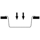 vidaXL Konyhai mosogató Fehér 48 x 48 x 20.5 cm Gránit