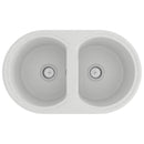 vidaXL Konyhai mosogató Fehér 78 x 47 x 20.5 cm Gránit