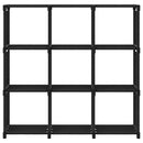 vidaXL 9 rekeszes fekete szövet bemutató polc 103 x 30 x 107,5 cm