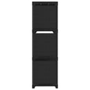 vidaXL 9 rekeszes fekete szövet bemutató polc 103 x 30 x 107,5 cm