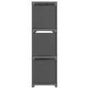 vidaXL 9 rekeszes szürke szövet bemutató polc 103 x 30 x 107,5 cm