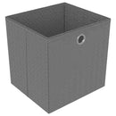 vidaXL 15 rekeszes fekete szövet polc dobozokkal 103 x 30 x 175,5 cm