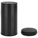 vidaXL fekete automata érzékelős szénacél szemeteskuka 70 L