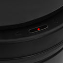 vidaXL fekete automata érzékelős szénacél szemeteskuka 80 L