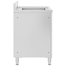 vidaXL rozsdamentes acél kereskedelmi konyhai mosogató 60 x 60 x 96 cm
