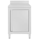 vidaXL rozsdamentes acél kereskedelmi munkapult szekrénnyel 60x60x96 cm