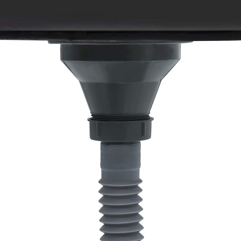vidaXL ezüst rozsdamentes acél lefolyós konyhamosogató 600x500x155 mm
