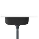 vidaXL ezüst rozsdamentes acél lefolyós konyhamosogató 600x600x155 mm