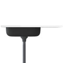 vidaXL ezüst rozsdamentes acél lefolyós konyhamosogató 800x500x155 mm