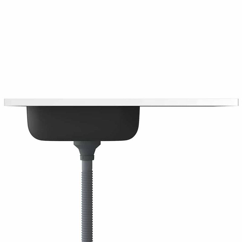 vidaXL ezüst rozsdamentes acél lefolyós konyhamosogató 800x600x155 mm