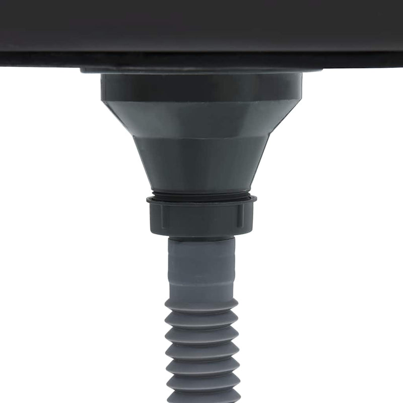 vidaXL ezüst rozsdamentes acél lefolyós konyhamosogató 800x600x155 mm