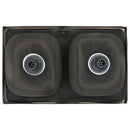 vidaXL ezüst rozsdamentes acél dupla konyhamosogató 800 x 500 x 155 mm