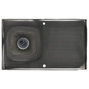 vidaXL ezüst rozsdamentes acél lefolyós konyhamosogató 1000x600x155 mm