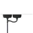 vidaXL ezüst rozsdamentes acél dupla konyhamosogató 1200x500x155 mm