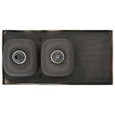 vidaXL ezüst rozsdamentes acél dupla konyhamosogató 1200x600x155 mm