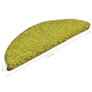 vidaXL 15 db zöld lépcsőszőnyeg 56 x 17 x 3 cm