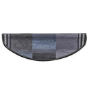 vidaXL 15 db fekete-szürke öntapadó lépcsőszőnyeg 65 x 21 x 4 cm