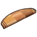 vidaXL 15 db barna öntapadó lépcsőszőnyeg 65 x 21 x 4 cm