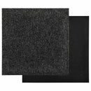 vidaXL Szőnyeg 20 pcs Fekete 50 x 50 cm Bitumen