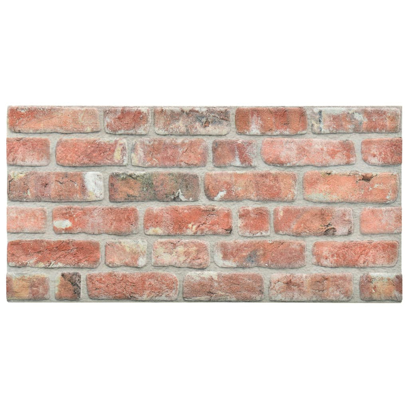 vidaXL 10 db EPS 3D fali panel vörös tégla dizájnnal