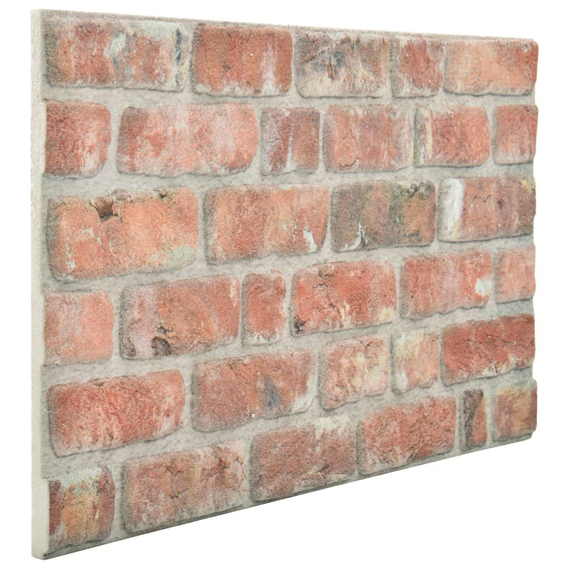 vidaXL 10 db EPS 3D fali panel vörös tégla dizájnnal