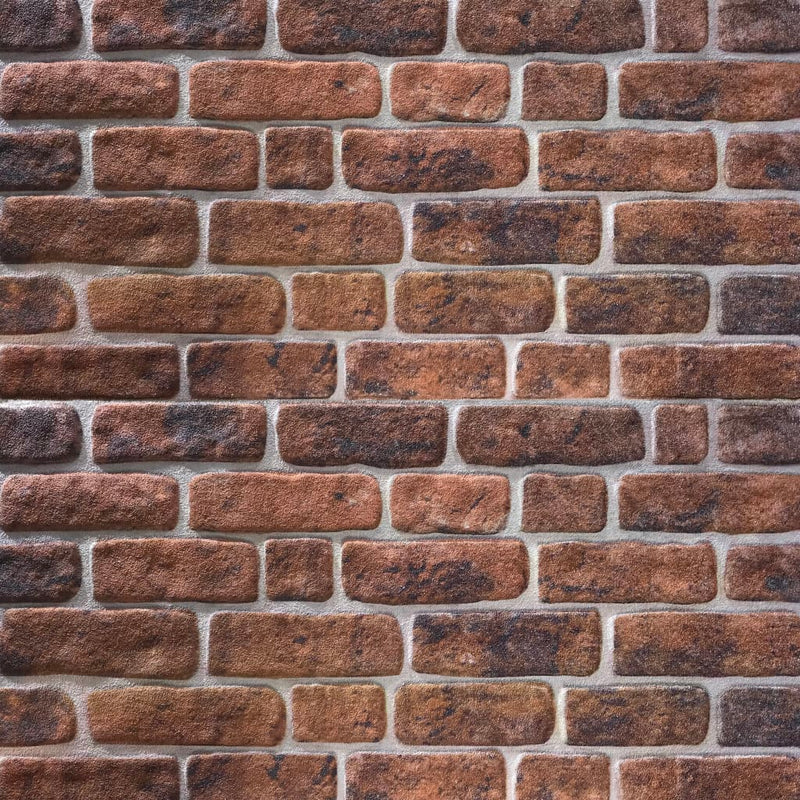 vidaXL 10 db EPS 3D fali panel sötétbarna téglamintával