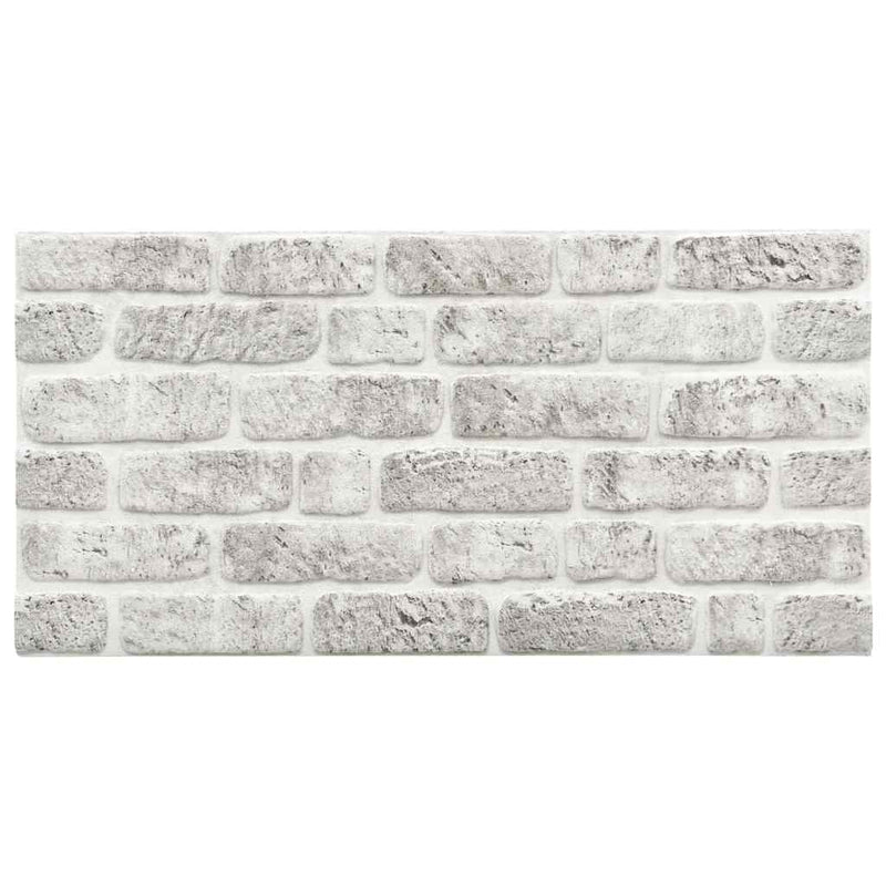 vidaXL 10 db EPS 3D fali panel világosszürke tégla dizájnnal