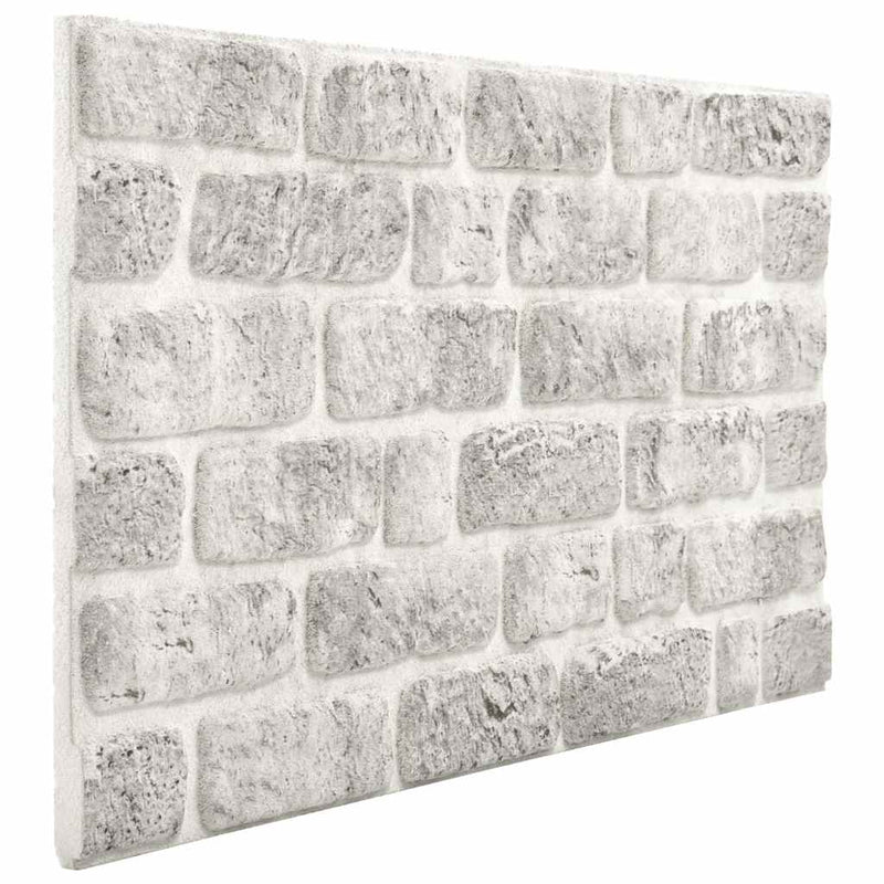 vidaXL 10 db EPS 3D fali panel világosszürke tégla dizájnnal