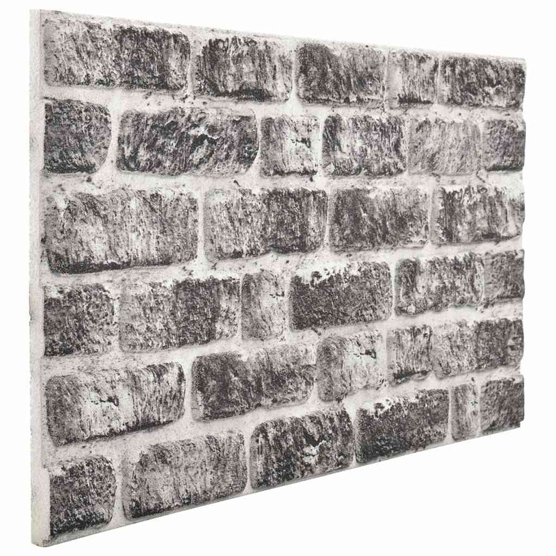 vidaXL 10 db EPS 3D fali panel sötétszürke tégla dizájnnal