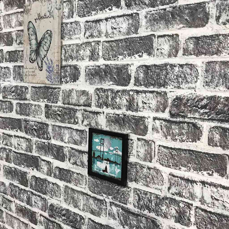 vidaXL 10 db EPS 3D fali panel sötétszürke tégla dizájnnal